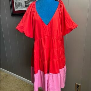 Entro Red and pink  Dress